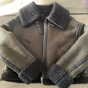 Zara Black Shearling Jacket